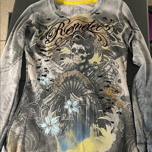 Bold Edgy Remetee thermal long sleeve shirt